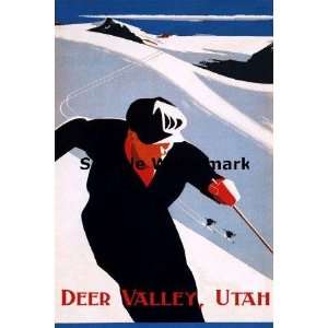  Deer Valley Utah Skiing Ski Winter Sport 20 X 30 Image 