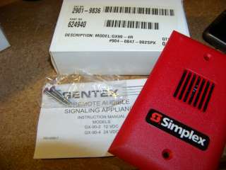 nib simplex gentex 2901 9836 gx90 4r remote audible signaling 