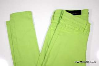 Skinny Color Jeans Stretch colored women Pants Light NEON GREEN or 