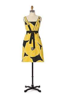 Anthropologie Moulinette Soeurs Brighter Season Yellow Flower Dress 