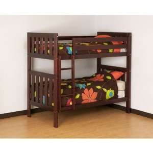  Alpine II Twin over Twin Bunk Bed with Vertical Ladder in 