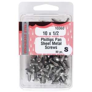    Midwest Phillips Shet Metal Screws, 10 x 1/2