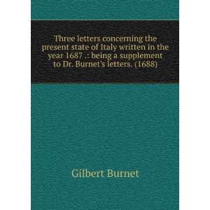   supplement to Dr. Burnets letters. (1688) Gilbert Burnet Books
