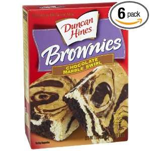 Duncan Hines Brownie Mix, Chocolate Marble Swirl Mix, 17.6 Ounce Boxes 