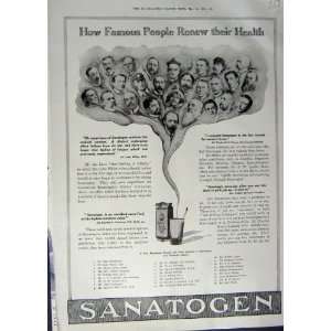    1912 ADVERTISEMENT SANATOGEN HEALTH DRINK FOOD