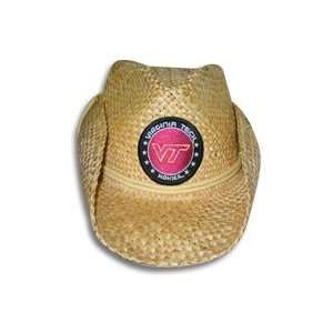  Virginia Tech Hokies Straw Cowboy Hat 