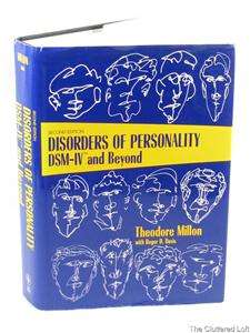 DISORDERS OF PERSONALITY DSM IV & 1996 2nd Edition T Millon ISBN 0 471 