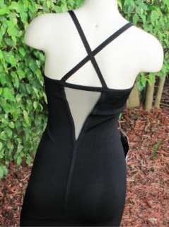 BEBE dress black stretch lace dress mesh 178234 Sleeve Bodycon Dress 