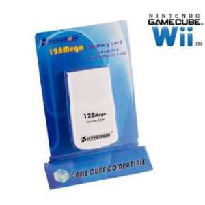 Wii / Gamecube Hyperkin 128 MB Memory Card Load Save Copy Delete Game 