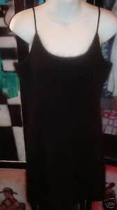 70S/80S BLACK ANGORA DRESS  
