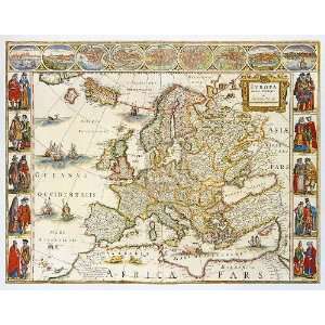  Willem Janszoon Blaeu   Europa, 1617 Gouttelette