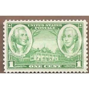   George Washington and Nathanael Hale Scott 785 MNH 