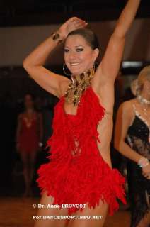 LATIN SALSA DANCESPORT COMPETITION CRYSTAL DRESS LT50  
