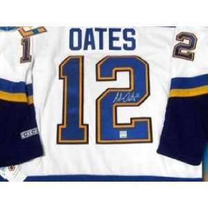 Adam Oates Autographed Hockey Jersey (St. Louis Blues)