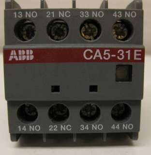ABB SAFETY CONTACTOR AE26 30 w/ CA5 31E  