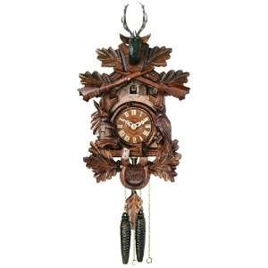  16 Hunters Live Animals Cuckoo Clock by River City