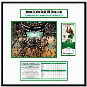   Celtics   Boston Garden Party 2008 NBA Champions   Jr. Ticket Frame