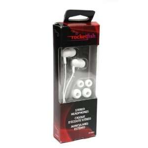 Rocketfish Stereo Earbud Headphones (White) RF EREP01  