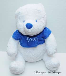  White Winter Pooh Bear 18 Plush Toy HTF  