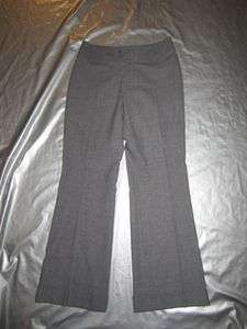   Womens GRAY STRETCH SLACKS Wool Blend Dress Pants Lined Size 6  