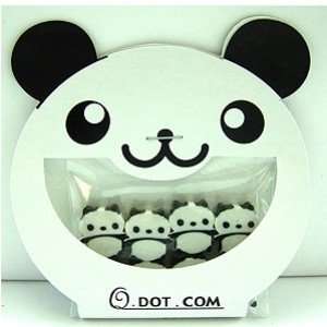  Kawaii Panda Animal Eraser Set