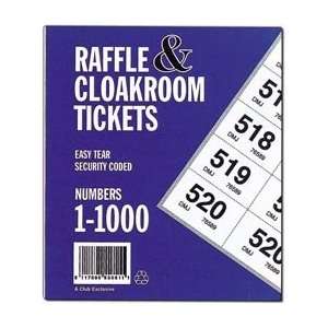  Club 1 222 Cloakroom Tickets   1 1000 [Kitchen & Home 