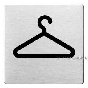   Sign Pictogram Cloakroom 3.3 x 3.3 inches No. 8948