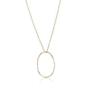  Gauge Gold Filled Bubble Monogram Mini O Pendant Necklace 