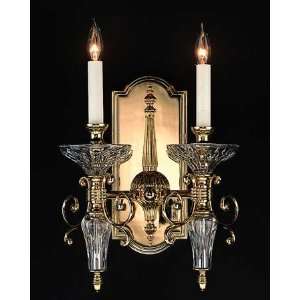  Waterford Carina Double Sconce   Gold Plated Finish