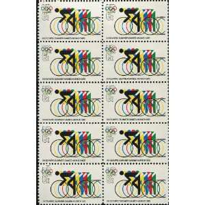 1972 SUMMER OLYMPICS 72 ~ MUNICH ~ CYCLING #1460 Block of 10 x 6¢ US 