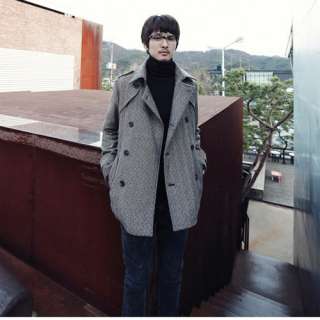 New Autumn Winter Mens Fashion Cool Slap Up Korean Style Jacket Coat 