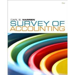   Carl S. WarrensSurvey of Accounting [Hardcover](2010)  N/A  Books