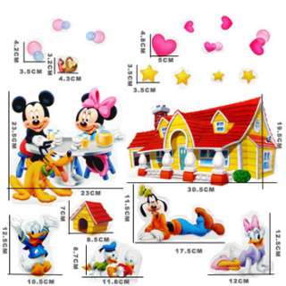   Disney Mickey Minnie & Friends Home wall art Decor stickers decals