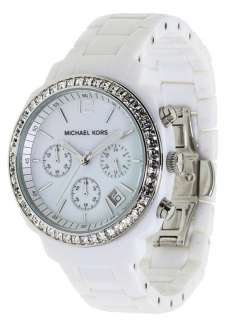 Michael Kors   Womens White Crystal Chronograph Watch MK5079  