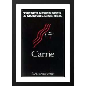  Carrie (Broadway) 32x45 Framed and Double Matted Broadway 