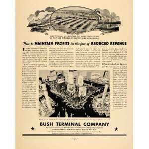   Ad Bush Terminal Distribution Warehouse Shipping   Original Print Ad