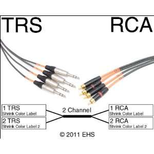  Horizon VFlex 2 Channel TRS 1/4 to RCA snake Electronics