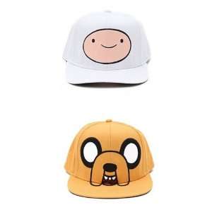  Adventure Time Tv Show Hat Set   Finn and Jake Adult Snap 