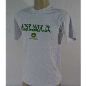  John Deere Just Mow It Adult Tee Shirt   AIJMT