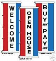 3X8 AUTO DEALER FLAGS w/SLEEVES RIGHT READING BOTHSIDES  