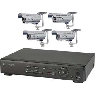 Clover 4 Channel DVR with 4 Cameras, # BUN5770  
