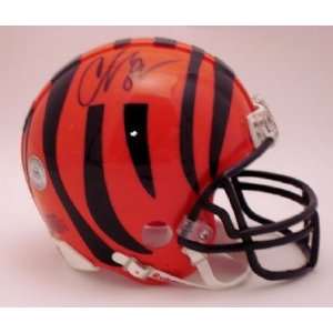 Chad Johnson Autographed Mini Helmet   Autographed NFL Mini Helmets 