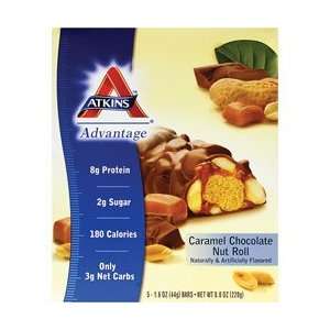  Advantage Bar Caramel Chocolate Nut 5 Bar(s) by Atkins 