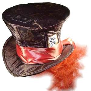 DISNEY Alice Wonderland Johnny Depp Mad Hatter Top Hat  