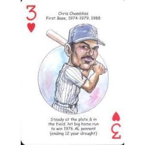  Chris Chambliss   Oddball NEW York Yankees Playing Card 