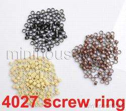 1000 pieces of #4027 Micro Rings With Screw Inside  