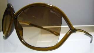 NEW AUTHENTIC TOM FORD TF WHITNEY TF 9 BROWN SUNGLASSES  