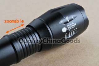 PPas CREE R5 LED 290LM 18650 3m zoomable flashlight Torch ZOOM Charger 