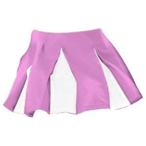   Multi Pleat Cheerleaders Uniform Skirts PI/WH   PINK/WHITE GIRL s   M