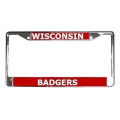 Wisconsin Badgers License Plate Holder  